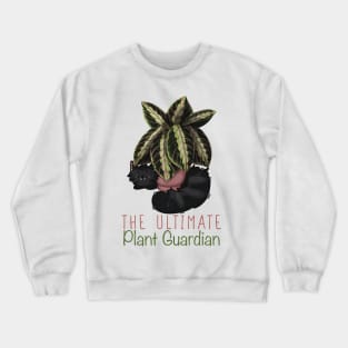 The Ultimate Plant Guardian - Black Cat and Maranta Crewneck Sweatshirt